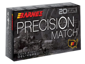 Barnes Bullets 30818 Precision Match 308Win 175gr Open Tip Match Boat Tail 20 Per Box/10 Case