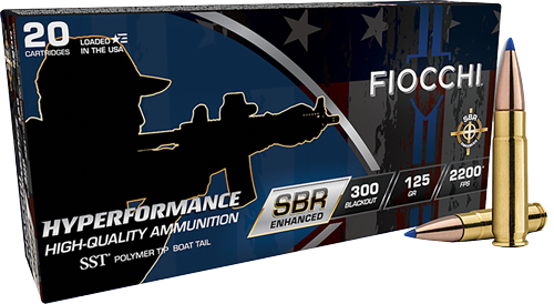 FIOCCHI 300 AAC SBR ENHANCED - 125GR SST 20RD 10BX/CS