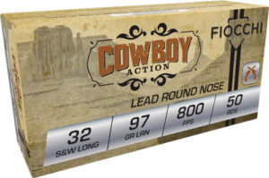 FIOCCHI 32 S&W LONG 97GR - LEAD-FP 50RD 20BX/CS