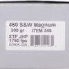 UNDERWOOD 460 SW MAG 300GR - XTP JHP 20BX/10CS - additional view