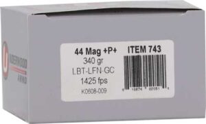 Underwood .44 Remington Magnum +P+ 340gr Flat Nose Hard Cast Ammunition, 20-Round Box - view 2