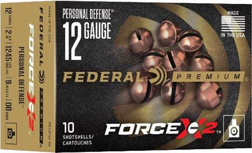 APD12FX200.jpg FEDERAL PREMIUM 12GA 2.75" - 00 BUCK FORCE X2 10RD 5BX/CS