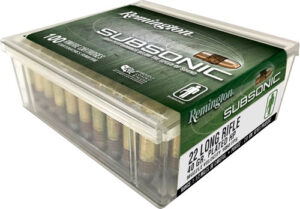 Remington Subsonic .22 LR 40gr Copper Plated Hollow Point 100-Round Box Rimfire Ammunition