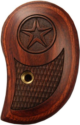 Bond Arms Standard Laminate Grip - Rosewood with Carved Star