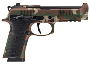 Beretta 92XI American Combat Series Pistol, 9mm, BDU Camo, 4.7-Inch Barrel, 15-Round