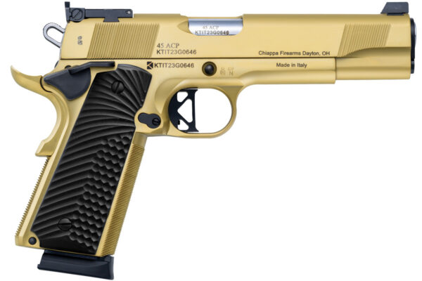 CDLY 1911 45ACP 5 GOLD PVD EMPIRE GRADE G10 8RD