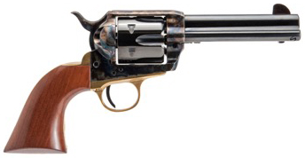 Cimarron Pietta Pistolero Revolver, 9mm, 4.75-Inch Barrel, Case Colored, 6-Shot