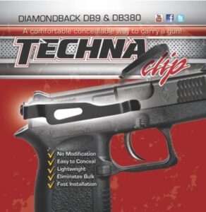 Techna Clip IWB Retention Clip - Diamondback DB380/DB9