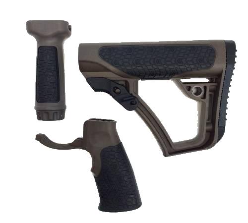 Daniel Defense Stock & Grip Combo, MilSpec+, Black