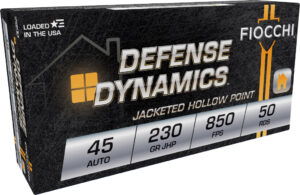 FIO DEFENSE 45ACP 230GR JHP 50/10