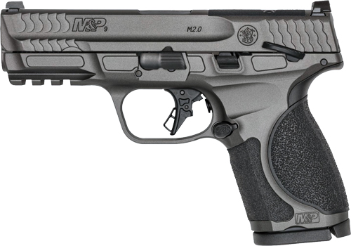 Smith & Wesson M&P9 M2.0 Metal Compact Pistol, 9mm, 4-Inch, Thumb Safety, Tungsten Grey