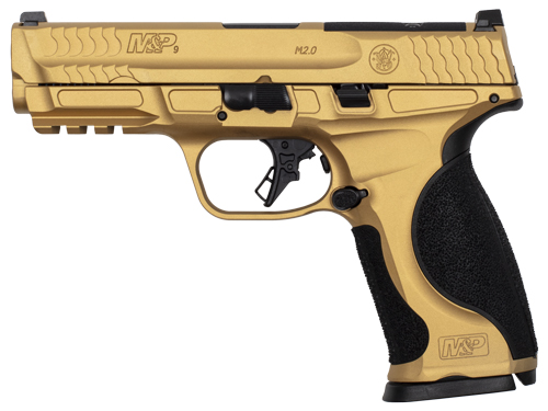S&W M&P9 M2.0 Metal Pistol, 9mm, Gold Cerakote, 17+1
