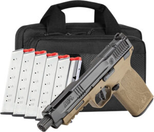 S&W M&P 5.7 NO THUMB SAFETY 5" - 6-22 RD MAGS OPTIC CUT FDE/BLK