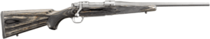 RUGER M77 HAWKEYE COMPACT 243 - MATTE S/S BLACK LAMINATE