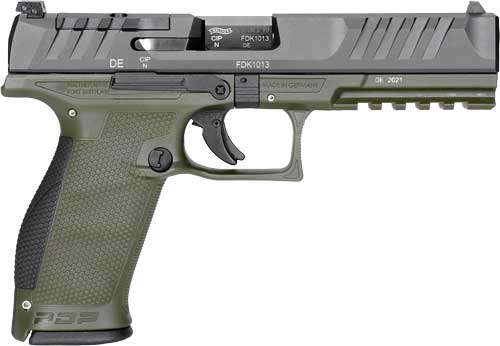 Walther PDP Pistol, 9mm, Optic Ready, Green, 18-Shot