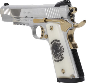 GIRSAN MC1911S LIBERADORE - 38 SUPER CHROME/GOLD ENGR. 8RD - additional view