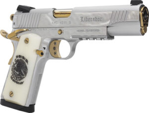 GIRSAN MC1911S LIBERADORE - 38 SUPER CHROME/GOLD ENGR. 8RD - additional view