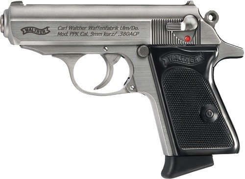 Walther PPK Pistol, .380 ACP, 3.3-Inch, Stainless
