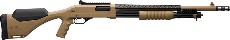 Winchester SXP Defender 12 Gauge Pump Shotgun, 18-Inch, FDE Pistol Grip, 5-Round