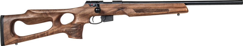 Anschutz 1761 HB Rifle, .22 LR, 20-Inch Heavy Barrel, Walnut Thumbhole