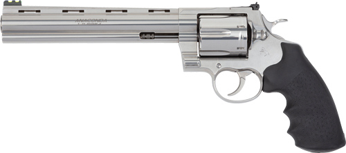 Colt Target Anaconda Revolver, .44 Magnum, 8-Inch Barrel, Stainless, Green Fiber Optic