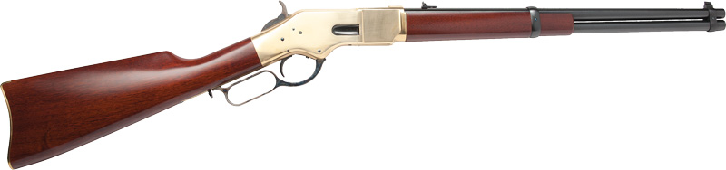 Cimarron 1866 Yellowboy, .22 LR, 19-Inch Barrel, Brass/Blued Walnut