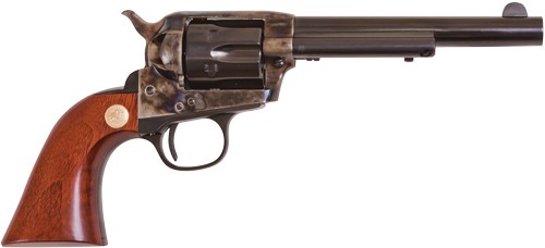 Cimarron Model P Jr. Revolver, .38 Special, 5.5-Inch Barrel, Case-Colored/Blued