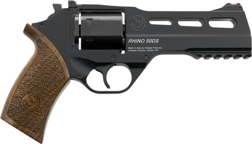 Chiappa Rhino 50SA Revolver, .357 Magnum, 5-Inch Barrel, Nickel/Walnut, CA Legal