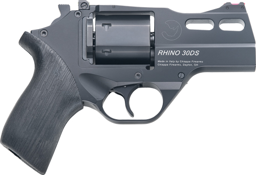 Chiappa Rhino 30SA Revolver, .357 Magnum, 3-Inch, Black/Rubber, Single Action