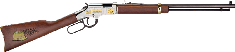 Henry Golden Boy American Construction Tribute Lever-Action Rifle, .22 S/L/LR, 20-Inch Barrel, Engraved, 16-Round