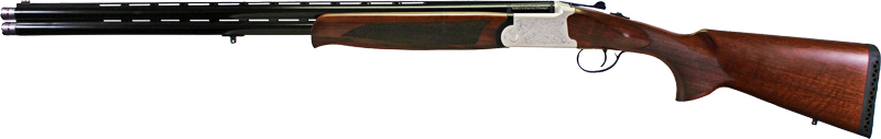 Iver Johnson 600LW Shotgun, 20 Gauge, 26-Inch Barrel, Silver/Black Walnut