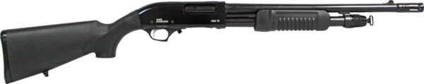 IVER JOHNSON PUMP 12GA 3" 18" - MUZZLE BRAKE BLUED SYNTHETIC