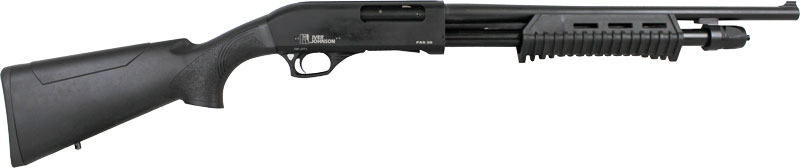 Iver Johnson Pump Shotgun, 20 Gauge, 18-Inch, Blued Synthetic