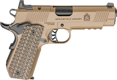 Springfield 1911 TRP AOS Pistol, .45 ACP, 4.25-Inch, Coyote Brown