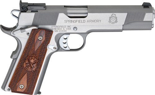 Springfield 1911 Loaded Target Pistol, 9mm, CA Compliant, Stainless
