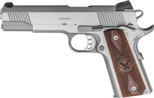 SPRINGFIELD 1911 LOADED 45ACP - 5" 7RD SS/WOOD GRIPS CA COMP - additional view