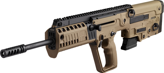IWI Tavor X95 Bullpup Rifle, 5.56 NATO, CA Compliant, Flattop, 18.5-Inch, FDE