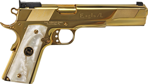 Iver Johnson Eagle XL Pistol, .45 ACP, 24K Gold/White Pearl, 8-Round