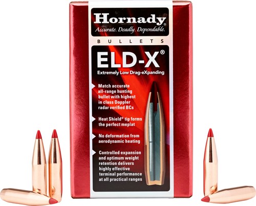 Hornady ELD-X Bullets, .270 Caliber 145gr, 100/Box