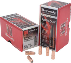 Hornady InterLock Bullets, .30 Caliber 150gr JSP-RN