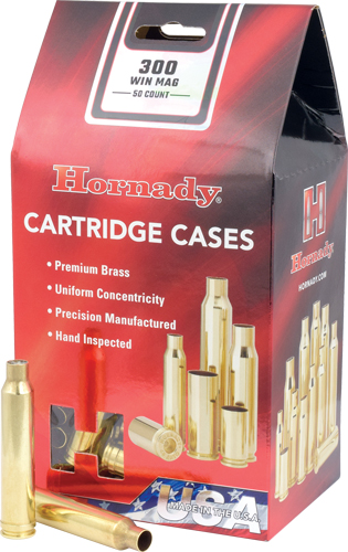 Hornady Unprimed Brass Rifle Cartridge Cases, .300 Winchester Magnum