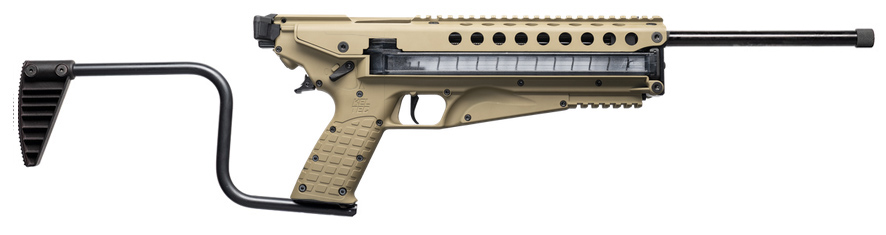 KelTec R50 Carbine, 5.7x28mm, 16.1-Inch Barrel, Tan, Folding Stock, 50-Round