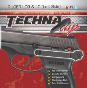 Techna Clip IWB Retention Clip - Ruger LC9 Left Side