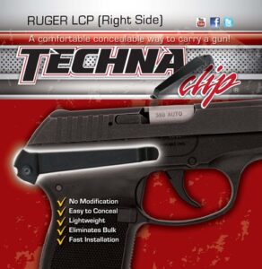 Techna Clip IWB Retention Clip - Ruger LCP