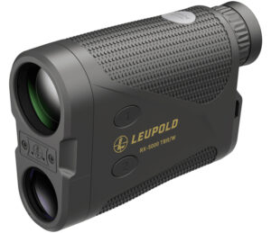 Leupold RX-5000 TBR/W rangefinder in black with red OLED display and 30mm objective