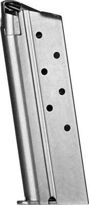 Metalform 1911 Officer's-frame 10mm 7-Round Magazine, Stainless Steel