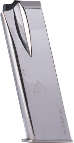 MEC-GAR MAGAZINE BROWNING HP - 9MM LUGER 15RD FLUSH NICKEL
