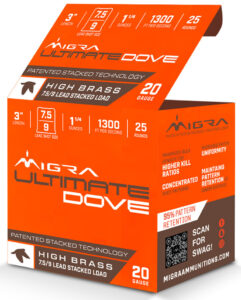 MIGRA DOVE 20GA 3 1.25OZ #7.5-9 25/10