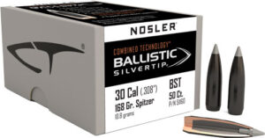 Nosler Ballistic Silvertip .30 Cal 168gr Bullets - view 2