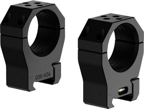 Audere PSR Scope Rings, 30mm, Medium, Black